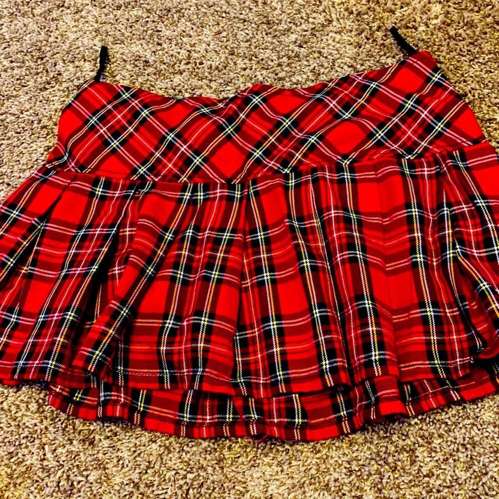 Royal Bones plaid skirt